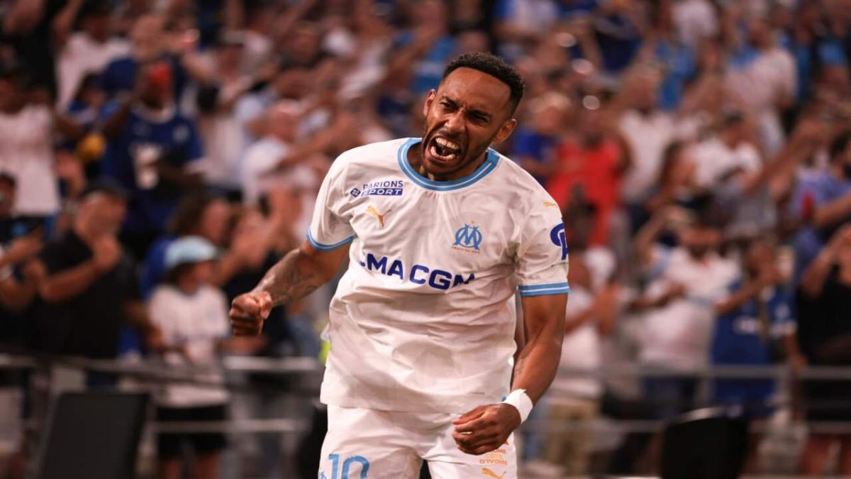 Marseille striker Pierre-Emerick Aubameyang